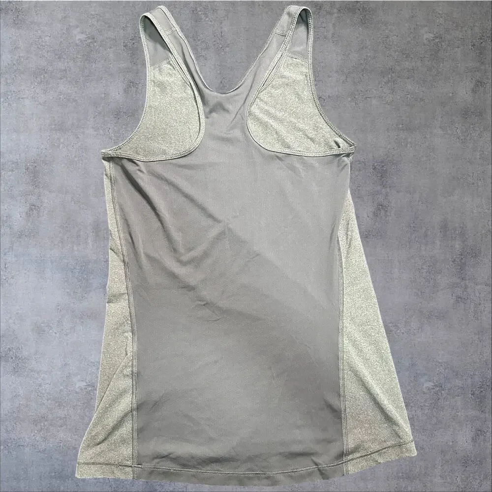 Nike Dri-FIT Women’s Medium Gray Racerback Athletic Workout Gym Tank Top
